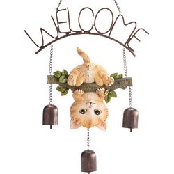 Kitten Welcome Sign with Bells