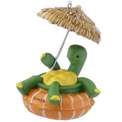 Personalized Floating Turtle Ornament