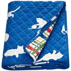 Catnap Cat Print Quilted Throw