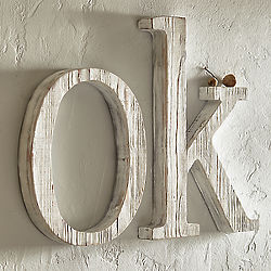 Ok Distressed Letters