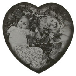 Personalized Heart Marble Photo Plaque