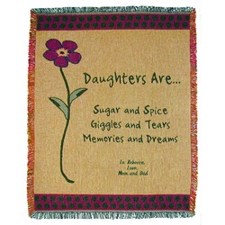 Personalized Daughter Throw