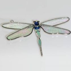 Dragonfly Suncatcher in Stained Glass