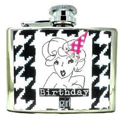 Birthday Girl Personalized Flask