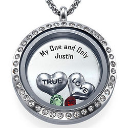 Personalized True Love Floating Necklace