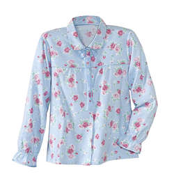 Women's La Cera Flannel Bed Jacket