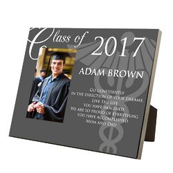 Personalized Law School Graduation Picture Frame with Caduceus