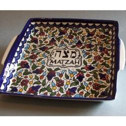 Handpainted Matzah Plate