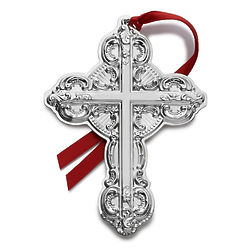 Baroque 2016 Sterling Cross Ornament