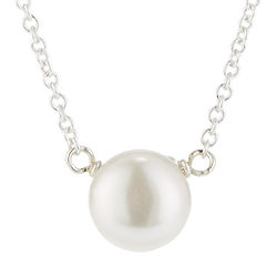 Freshwater Pearls of Success Sterling Silver Necklace