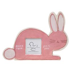Personalized Pink Bunny Picture Frame