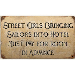 Street Girls Metal Sign