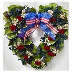 Americana Heart Wreath