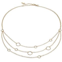 Three Strand Necklace in 14k Yellow Gold