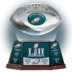 Philadelphia Eagles Super Bowl LII Champions Levitating Football