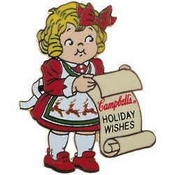 Campbell Kids Holiday Lapel Pin