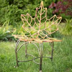 Maple Leaf Metal Outdoor Chair