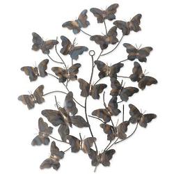 Tree of Butterflies Iron Wall Sculpture
