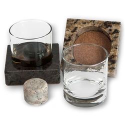 On the Rocks Drink Chillers, Glasses, and Coasters