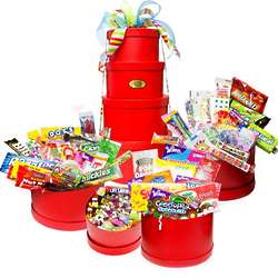 Red Mega Holiday Nostalgic Candy Gift Tower