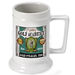 Personalized Golf Academy Beer Stein