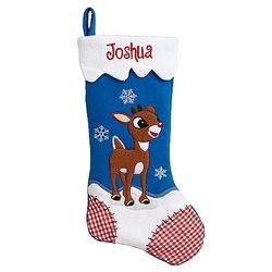 Personalized Rudolph Character Christmas Stocking