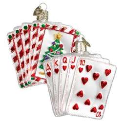 Royal Flush Poker Hand Ornament