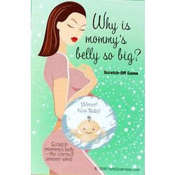 Mommy's Big Belly Baby Shower Scratcher Game