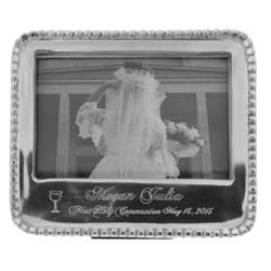 Personalized Beaded Edge First Communion Frame
