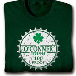 Irish 100 Proof Personalized T-Shirt