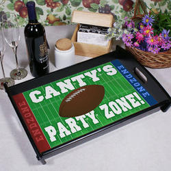 Personalized Football Party Serving Tray