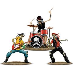 "Snakes And Bones" Skeleton Rock Band Figurine Collection