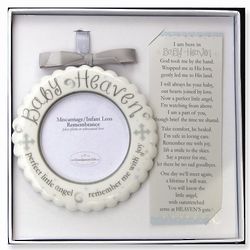 Baby Heaven Memorial Picture Frame Ornament