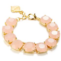 Fornash Charlotte Bracelet with Light Pink Stones