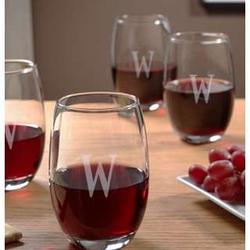 Personalized Wine Glasses Set