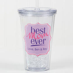 Best Mom Ever Personalized Acrylic Insulated Tumbler