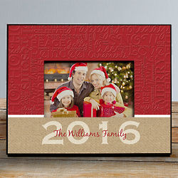 Personalized Christmas Words Picture Frame