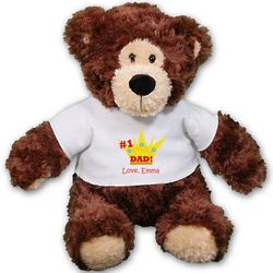 Personalized #1 Dad Teddy Bear