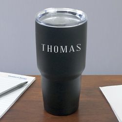 Personalized Oversized Stainless Steel Tumbler in Matte Black