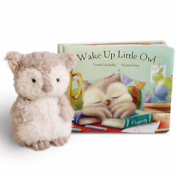 Wake Up Little Owl Children's Book and Stuffed Animal