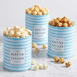 3 Savory Popcorn Tins Gift Set