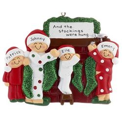Personalized Hanging Stockings Family Ornament