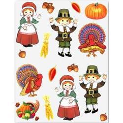 Pilgrim and Turkey Stickers