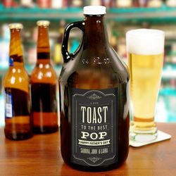 Personalized Toast to Dad Growler