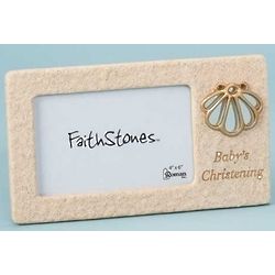 Baby's Christening Stone-Style Photo Frame