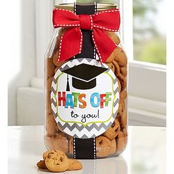 Hats Off to You, Grad! Chocolate Chip Cookie Jar