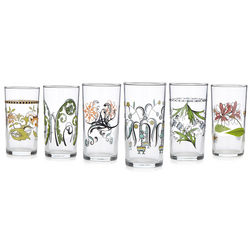 Floral Wine Glasses