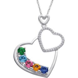 Sterling Silver A Mother's Bond Heart Pendant