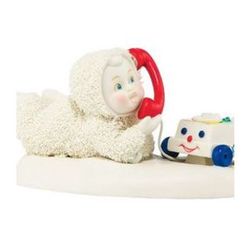 Snowbabies Chatter Baby with Fisher Price Toy Phone Figurine