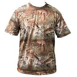 Men's Khaki Fish Camo T-Shirt
